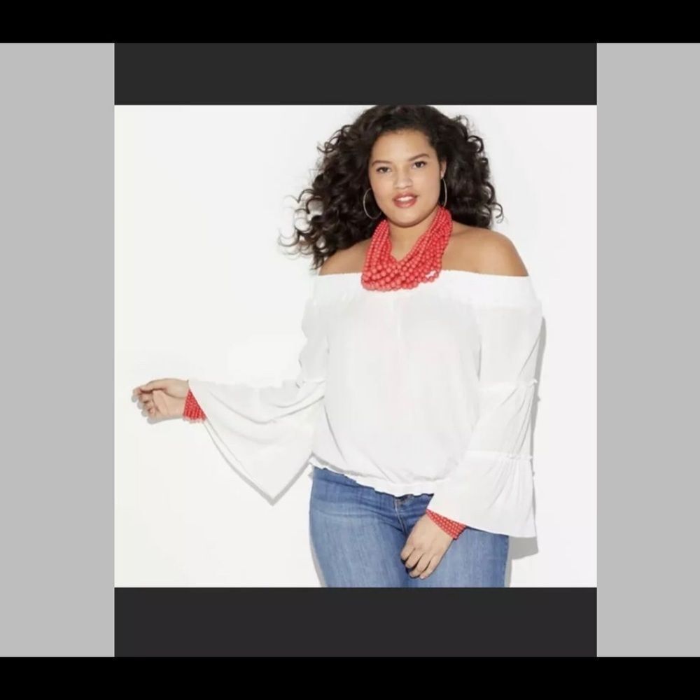 Loralette White Boho Off Shoulder Blouse